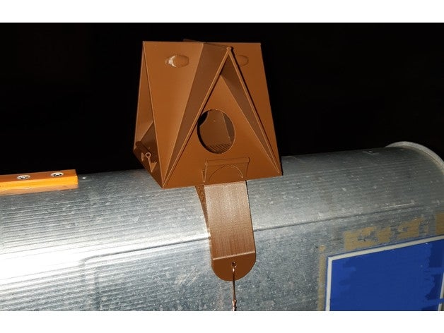 us-mailbox-mounting-base refugee birdhouse 3D print model - Mito3D