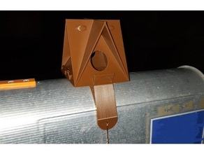 base montaggio cassetta postale profugo birdhouse 3d print model - Mito3D