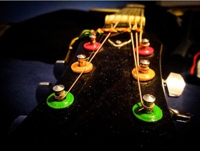 guitarra clavijero cojinete acústico acustica frio personalizado guitarmod modificación pintable 3d print model - Mito3D