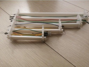 1 block dupont cable organizer cables 80mm 120mm 180mm 200mm arduino raspberry 3d print model - Mito3D