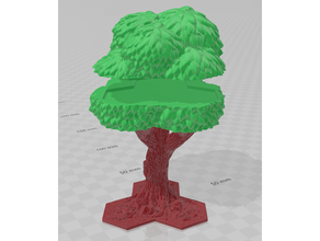 ağaç kasvetli çıkarılabilir altıgen masaüstü 3d print model - Mito3D