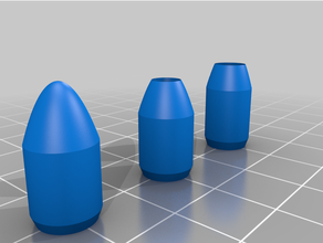 9mm bullets 9x19mm ammo bullet plinking primer 3d print model - Mito3D