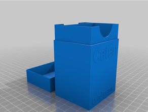customized card box 3d print model - Mito3D