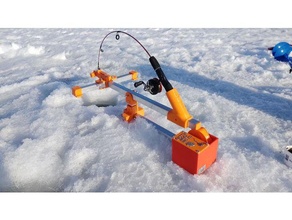 gettin jiggy arguzia automatico jigging macchina ghiaccio pesca jigger 3d print model - Mito3D