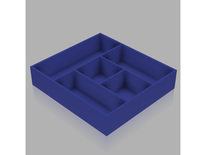 Çekmece distribütör 220x240 mm Cajon organizasyon 3d print model - Mito3D