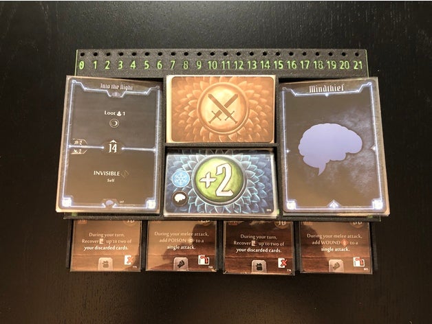 gloomhaven player tray 3D print model - Mito3D