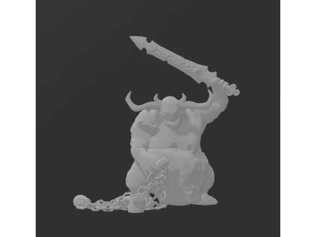 Excelente inmundo Nurgle demonio clásico pose escala Talla 40k aos guo martillo guerra whfb 3D print model - Mito3D