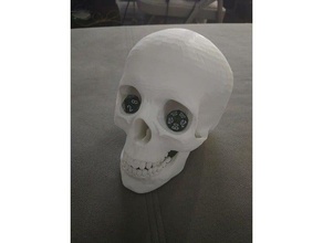 skull dice tower human 3d print model - Mito3D