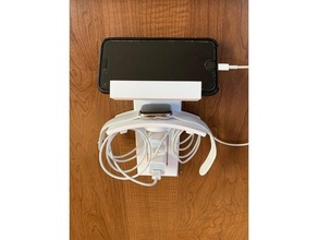 decora wall plate iphone apple watch charging shelf dock stand station switch 3d print model - Mito3D
