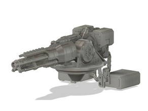 belicosa cannone araldo guerra titano 3d print model - Mito3D
