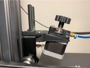 abgewinkelt Extruder Motor Halterung Realität Ender 3 Profi Filament leiten Umzug 3d print model - Mito3D