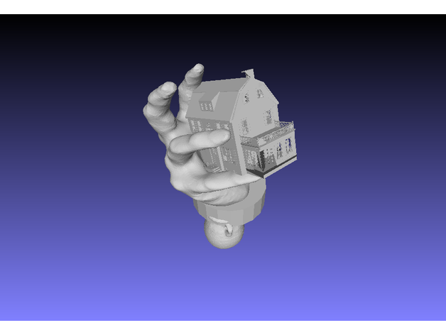 main portant Amityville maison 3D print model - Mito3D