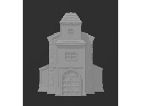 bretonniano tempio signora lago terreno 3d print model - Mito3D