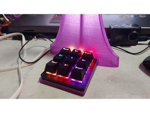 lav mic custom keypad stand 3d print model - Mito3D