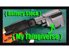 blaster battery stock work worker's attachment nerf stryfe 3d print model - Mito3D