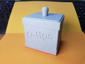 q-tips mysterybox mystery box container secret 3d print model - Mito3D