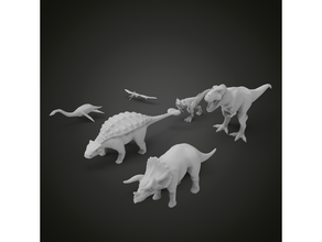 dinosaure pack Impression 3D Imprimable for3dprint 3d print model - Mito3D
