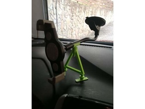 windshield phone mount support mobile holder smartphone stand 3d print model - Mito3D