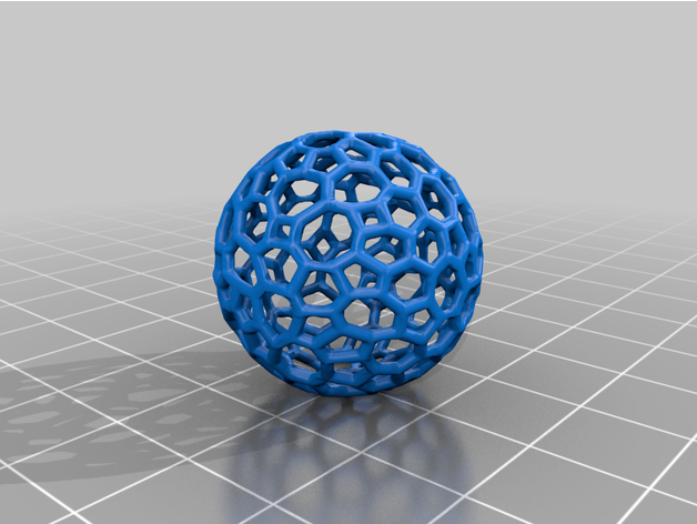 Voronoi esfera 3D print model - Mito3D