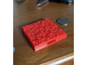 openforge 2x2 cracked lava tile dnd dungeons dragons 3d print model - Mito3D