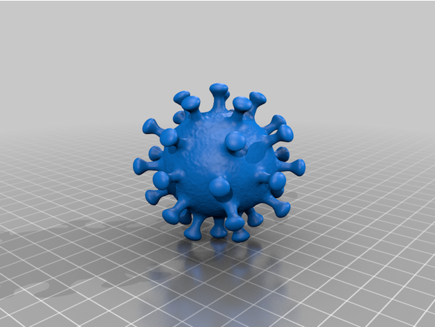 corona virus covid 19 3D print model - Mito3D