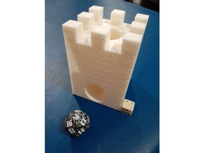 literal dice tower dnd pathfinder 3d print model - Mito3D