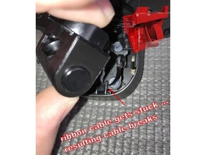 hubsan zino - ribbon cable gimbal camera protection drone flexfoil fpc schutz vd 3d print model - Mito3D