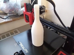 champagne bottle - vase 3d print model - Mito3D