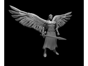solar updated angel 3d print model - Mito3D