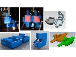 ender 3 cr-10 filament cleaner bracket stl stp 3d print model - Mito3D