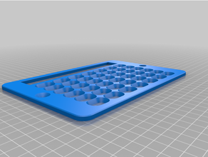 customized 3d-printable keyguard grid-based free-form hybrid aac apps tablets 3d print model - Mito3D
