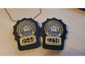 brooklyn 99 detective badges jake amy 3d print model - Mito3D