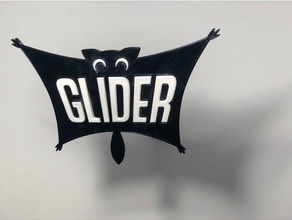 glider logo adafruit flying squirrel sugar 3d print model - Mito3D