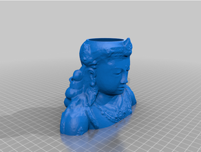 indonesian statue planter self-watering decoration watering 3d print model - Mito3D
