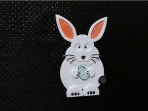 easter bunny osterhase hase kaninchen ostern rabbit 3d print model - Mito3D