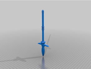 grimdark boar spear pen 3d print model - Mito3D