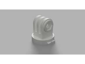 garmin adaptateur Akaso caméra v50 Go Pro 3d print model - Mito3D