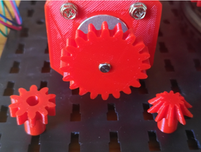 fischertechnik compatible stepper gears 3d print model - Mito3D