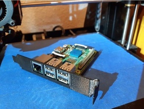 raspberry pi pcie case 3d print model - Mito3D