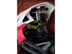 gopro mount fox proframe face helmet 3d print model - Mito3D
