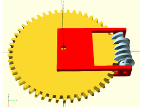 globoid worm gear combi 20 openscad gears drive subtractive machining 3d print model - Mito3D