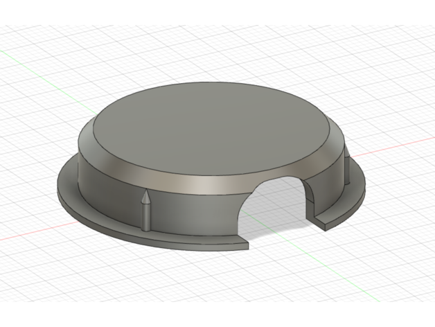 mpmd tight heatbed hole cover 3D print model - Mito3D