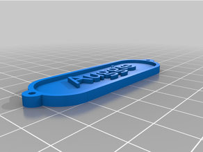 auggie tag short customized 3d print model - Mito3D