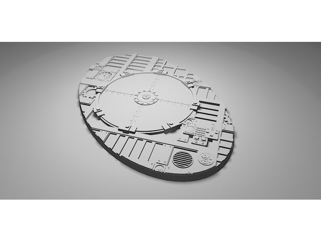 mechanicus base 170mm 40k imperial knight warhammer 3D print model - Mito3D