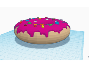 pink donut 3d print model - Mito3D