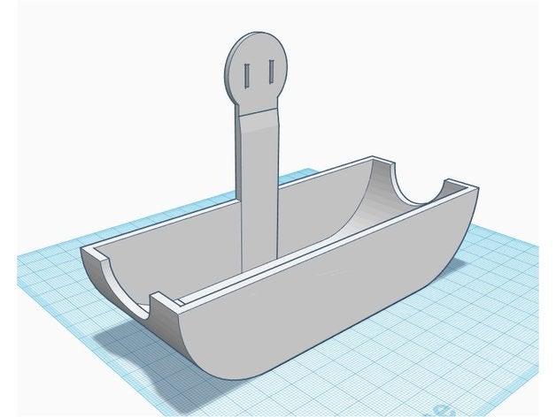 roomba 5xx power adapter outlet bracket 3D print model - Mito3D