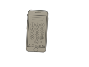 Iphone 8 10 intercambiável telas ensino ferramenta cego braille 3d print model - Mito3D