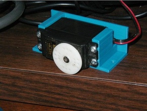 rc servo montar arduino openscad scad 3d print model - Mito3D
