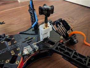 tbs discovery pro fpv antenna mount unify 3d print model - Mito3D