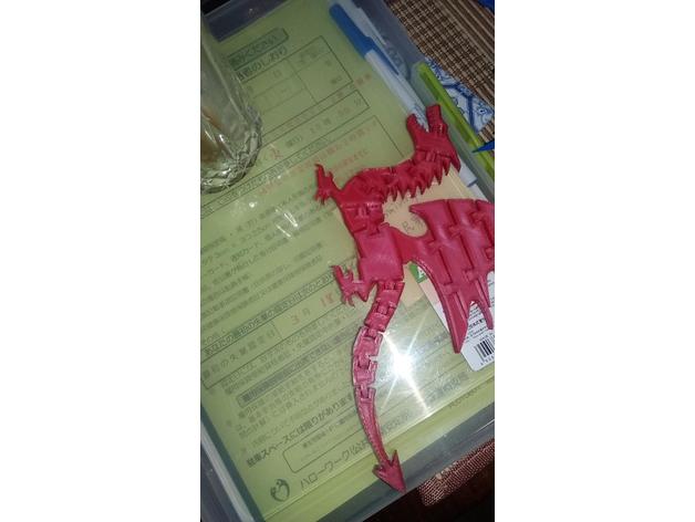 flexi dragon raptor hybrid claws 3D print model - Mito3D